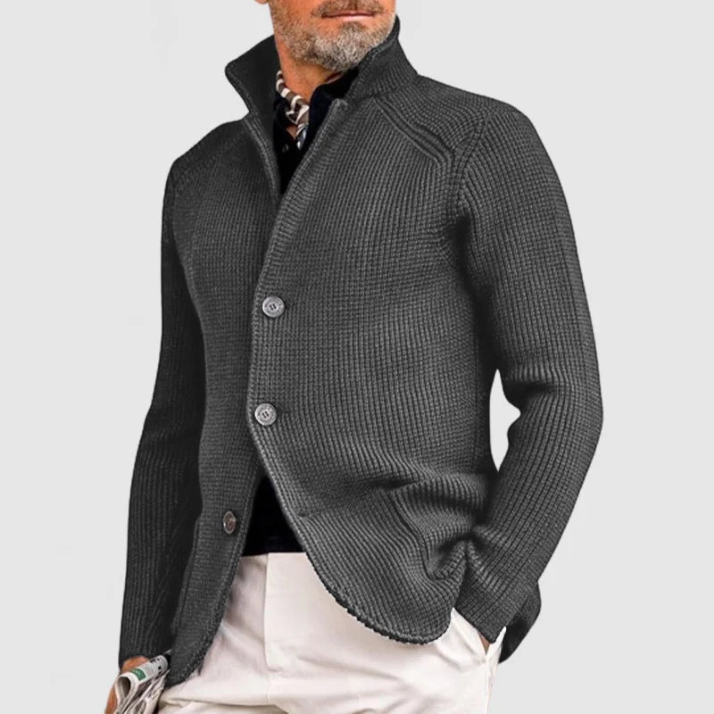EVAN - Gebreid vest met knoopsluiting voor heren