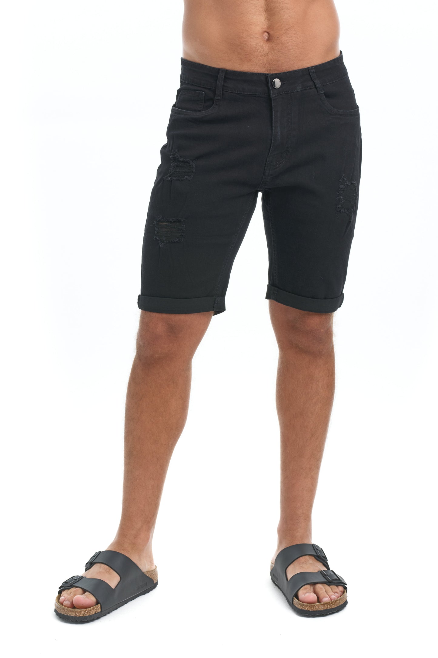 HUDSON - Verweerde denim shorts voor een stoere, casual look