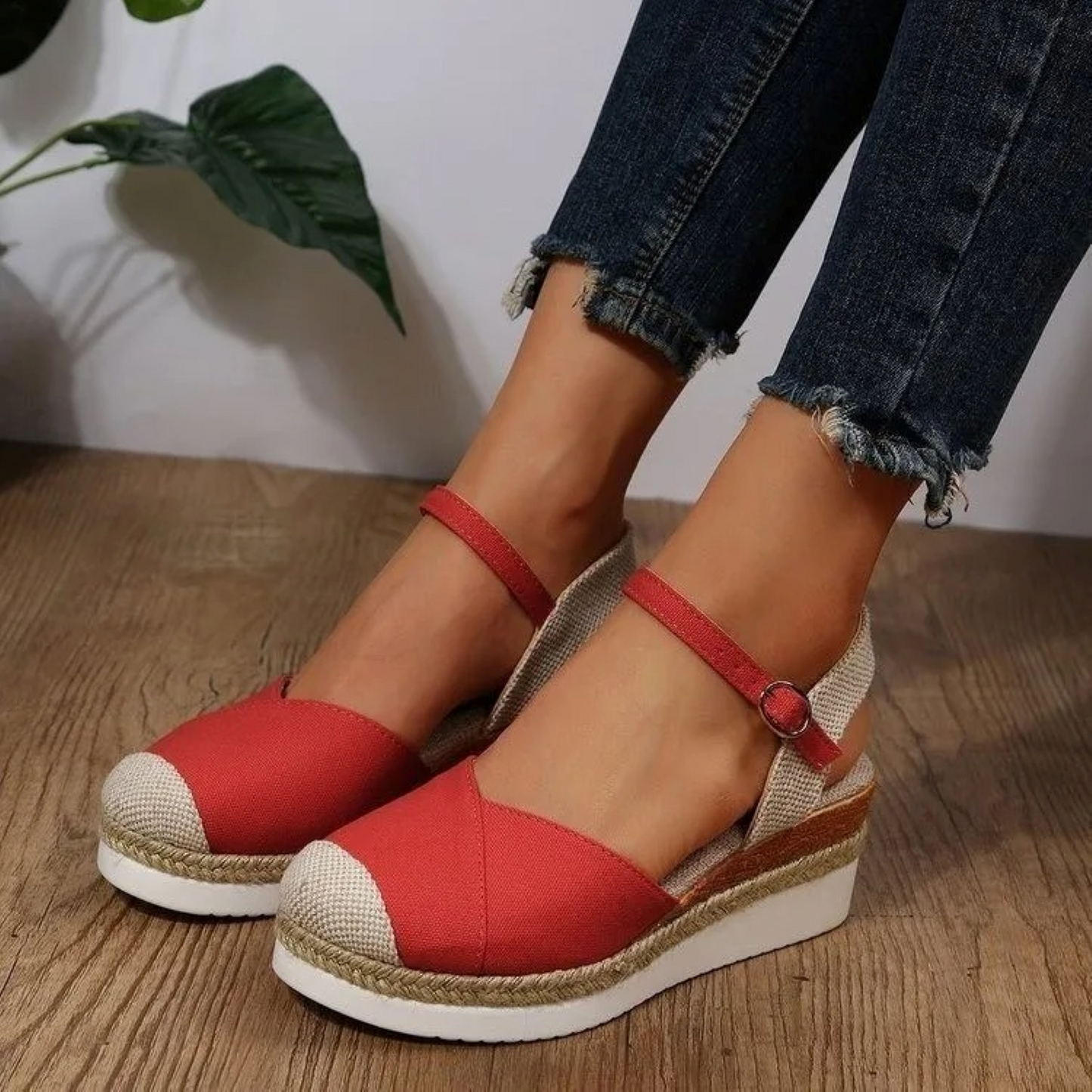 Damessandalen met gespsluiting en comfortabel voetbed – SERENA STRAP - Glamorix
