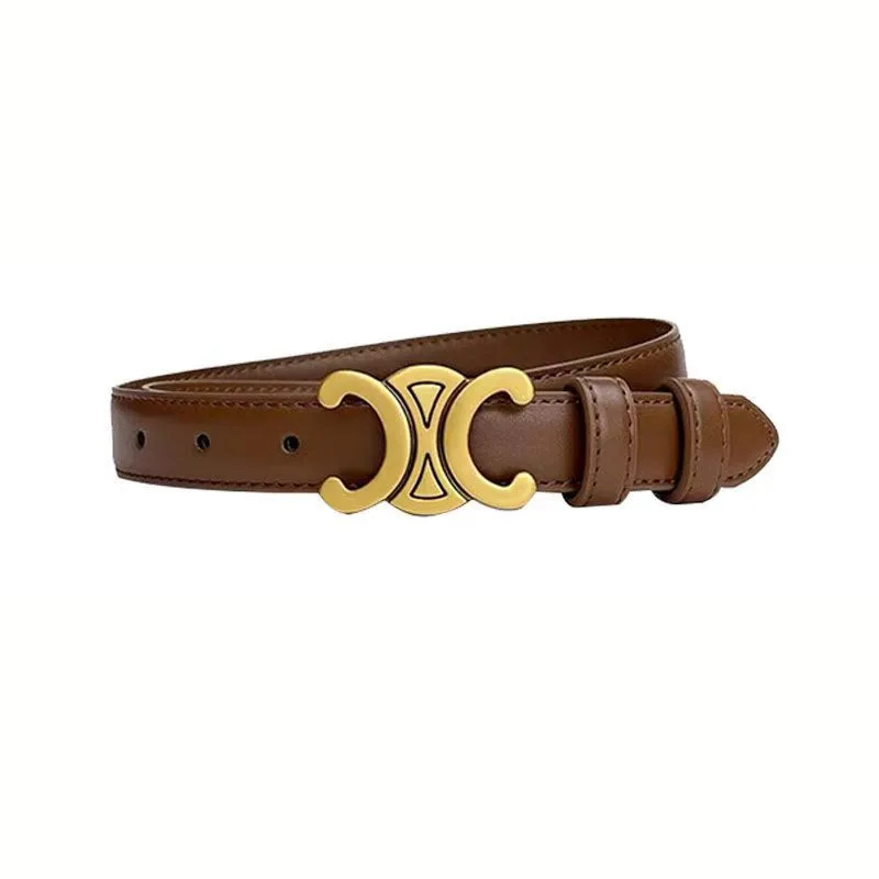 Elegante damesriem met goudkleurige gesp en designerlook – AURELIA BELT - Glamorix