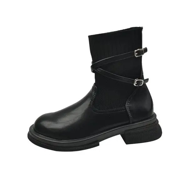 DORETTA - Leren dames Chelsea boots met antislip zool