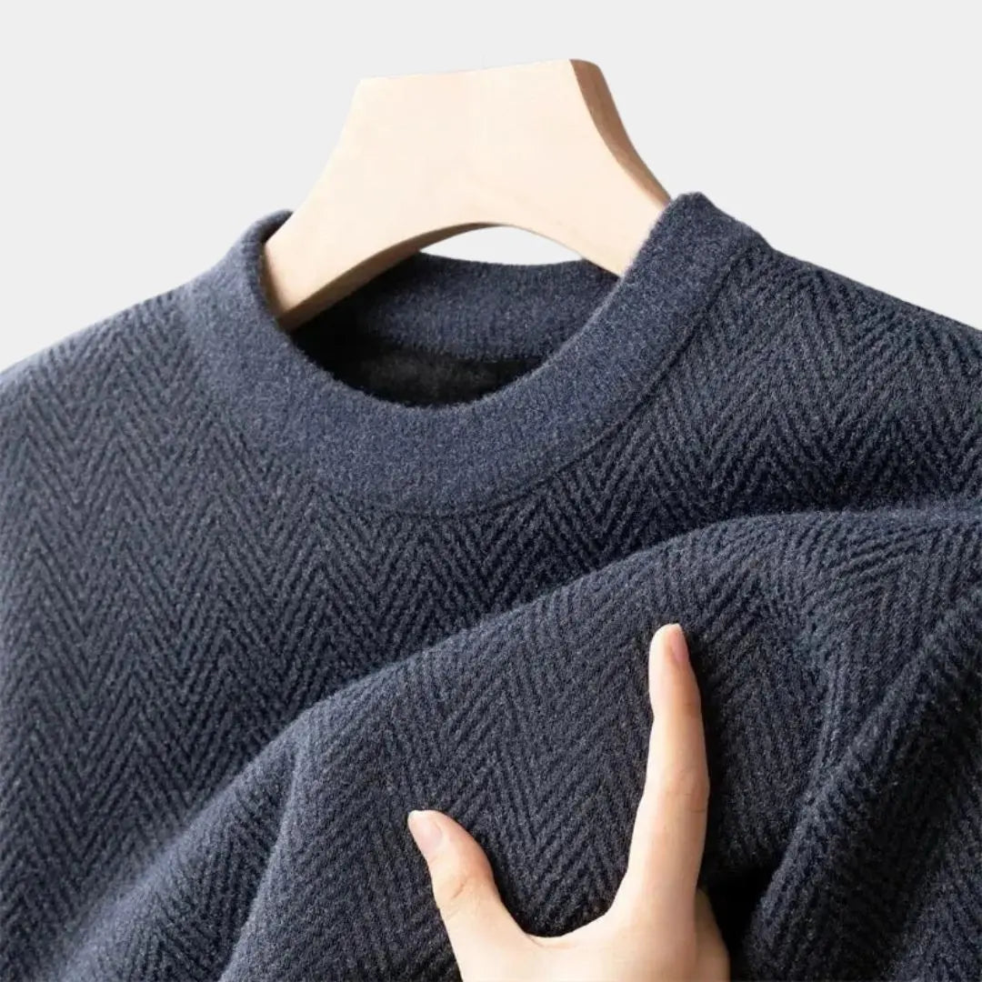 Casual herentrui met getailleerde pasvorm en moderne look – RENZOR - Glamorix