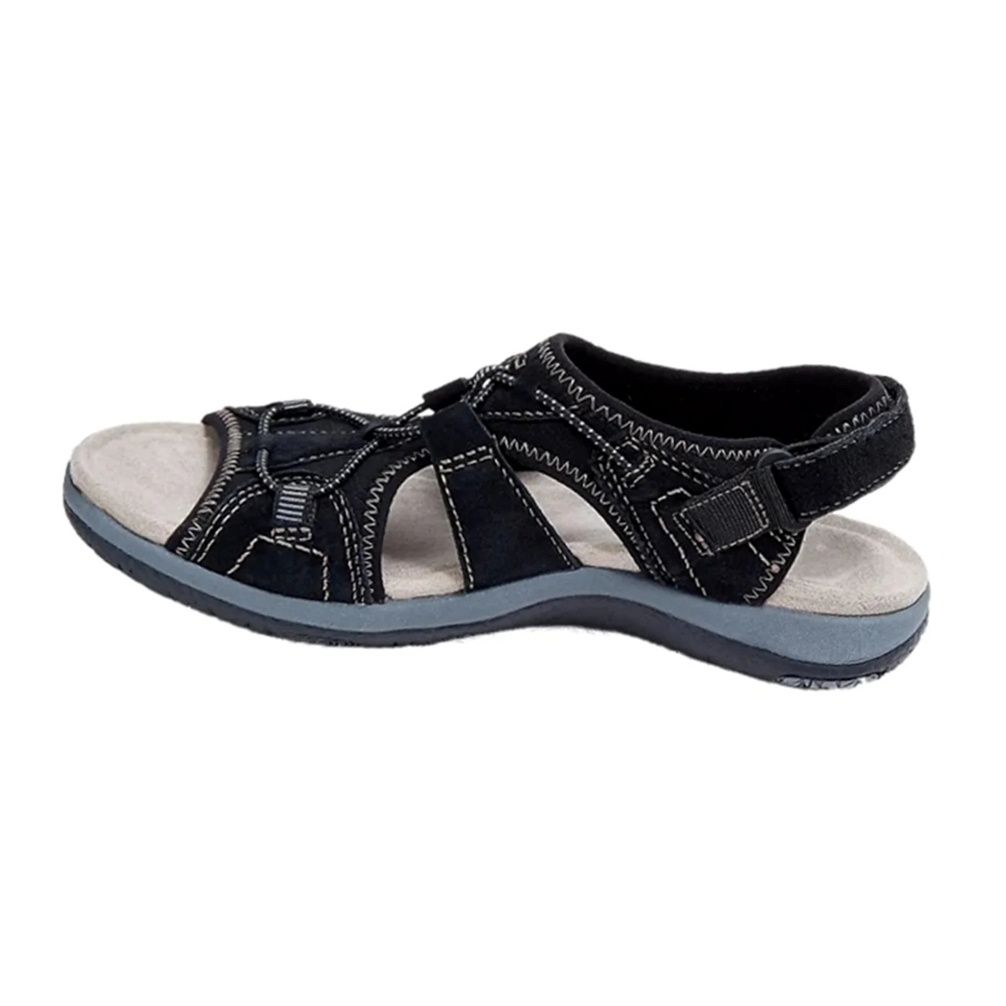 Elegante dames sandalen met zachte zool en stikseldetail – Liora SoftStep - Glamorix