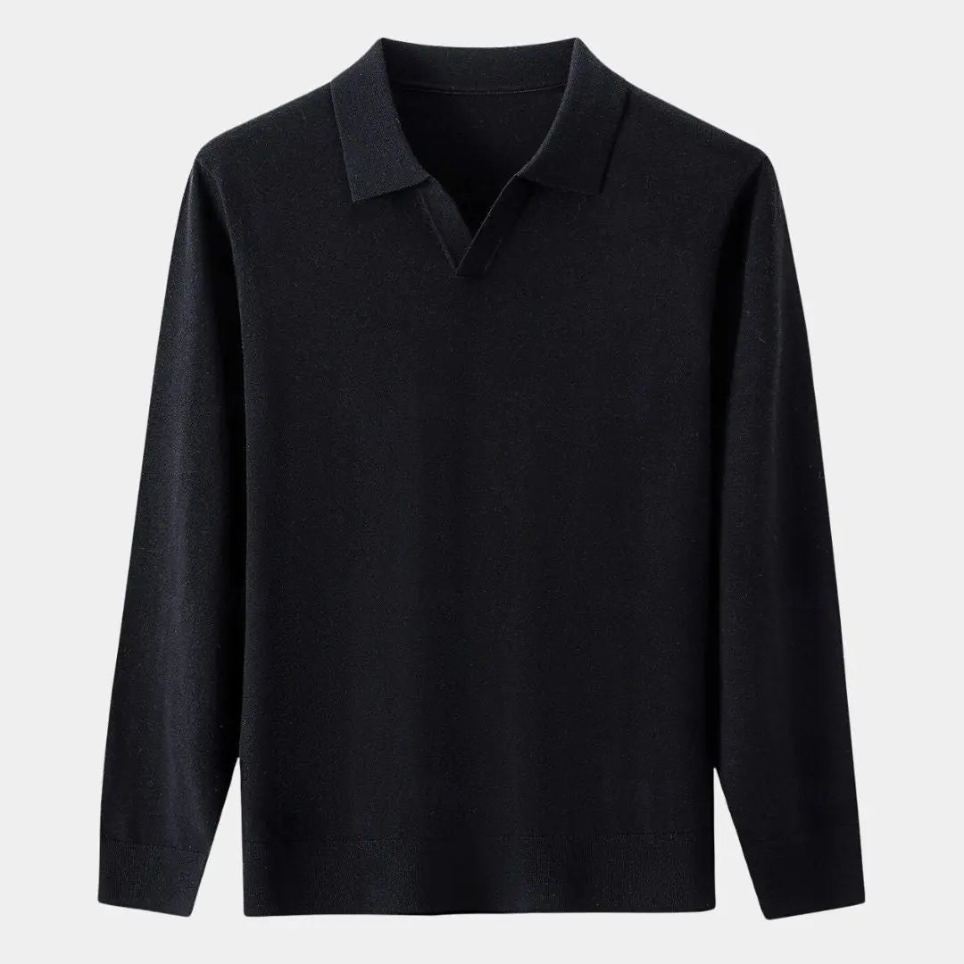 Comfortabele heren V-hals trui met klassieke pasvorm – EDRIAN - Glamorix