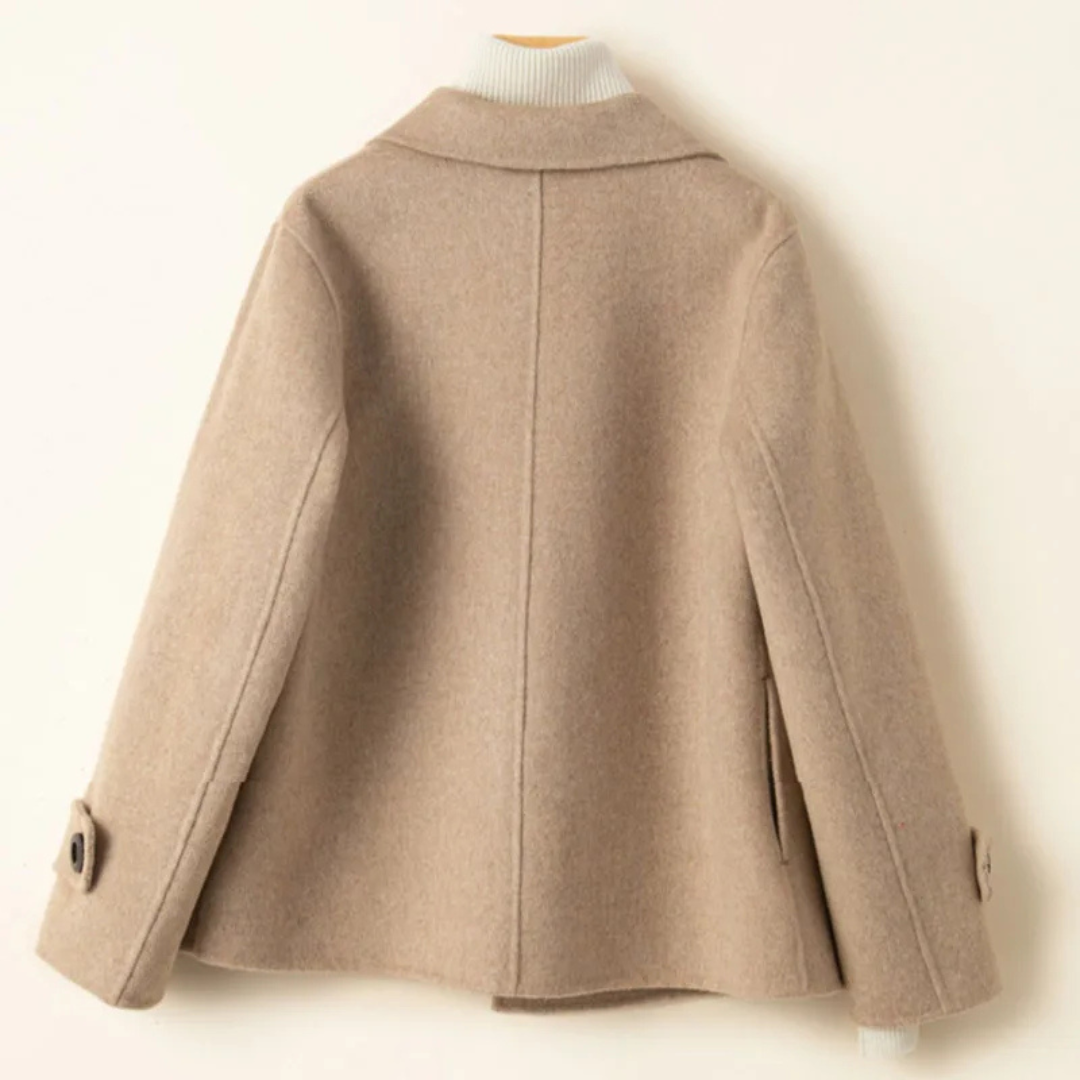 ELARA - Klassieke korte wollen jas voor een elegante look
