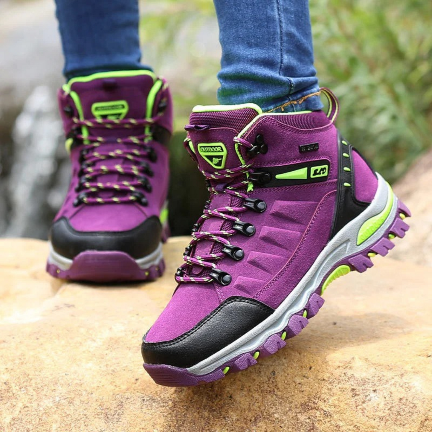 Orthopedische wandelschoenen met vetersluiting – STRAVO TrailStep - Glamorix