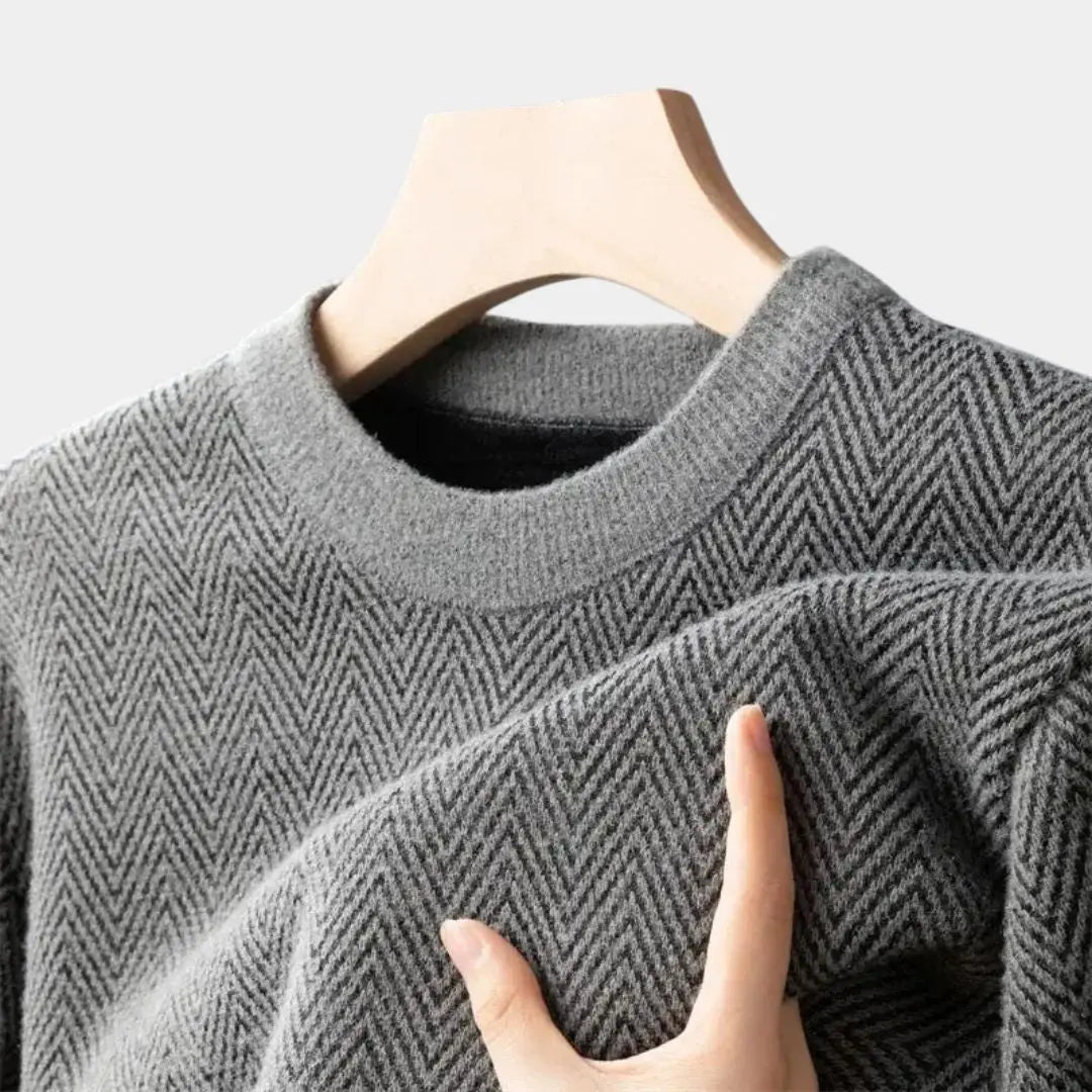 Casual herentrui met getailleerde pasvorm en moderne look – RENZOR - Glamorix