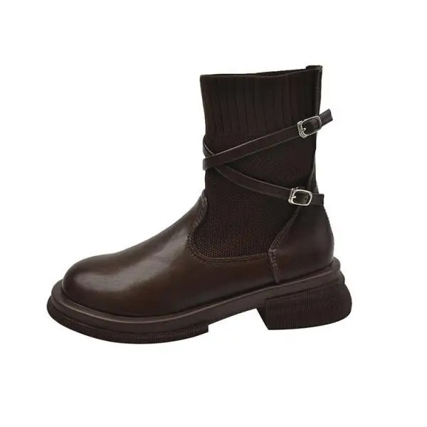 DORETTA - Leren dames Chelsea boots met antislip zool