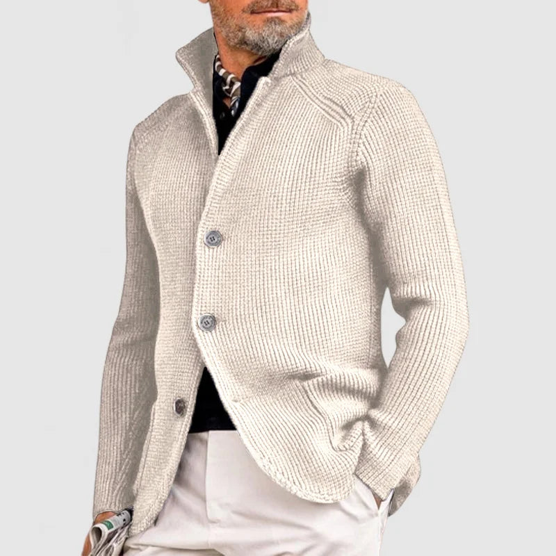 EVAN - Gebreid vest met knoopsluiting voor heren