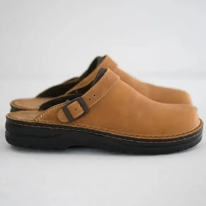 Orthopedische leren pantoffels voor dames – ViventiaHome - Glamorix