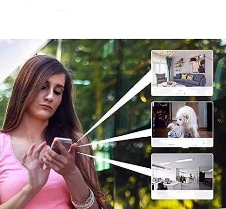 Draadloze 1080p WiFi beveiligingscamera voor binnen en buiten – SECURA VIEW - Glamorix