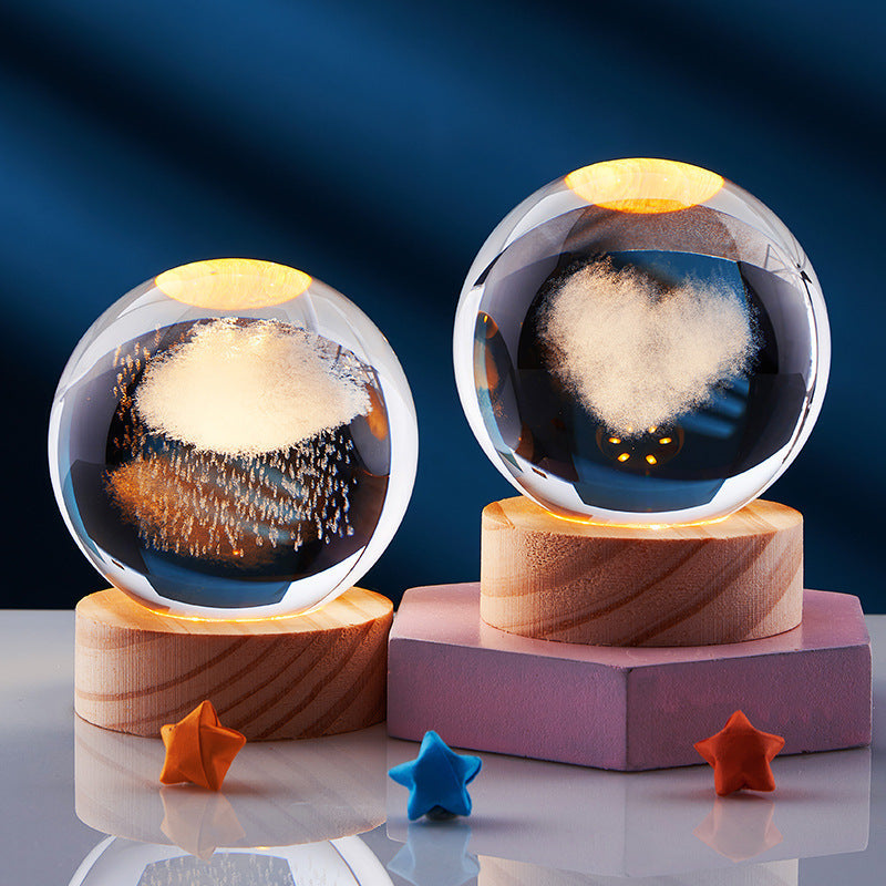 Sfeervolle 3D nachtlamp met elegant design en kleurverlichting – LUNOVA DreamGlow - Glamorix