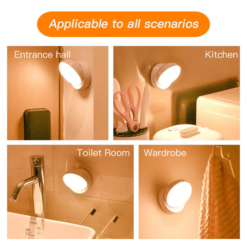 MotionGlow - Draadloze Nachtlamp met Automatische Bewegingssensor