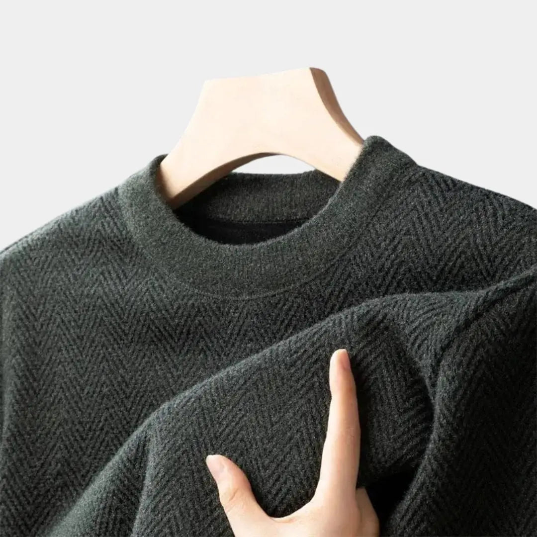 Casual herentrui met getailleerde pasvorm en moderne look – RENZOR - Glamorix