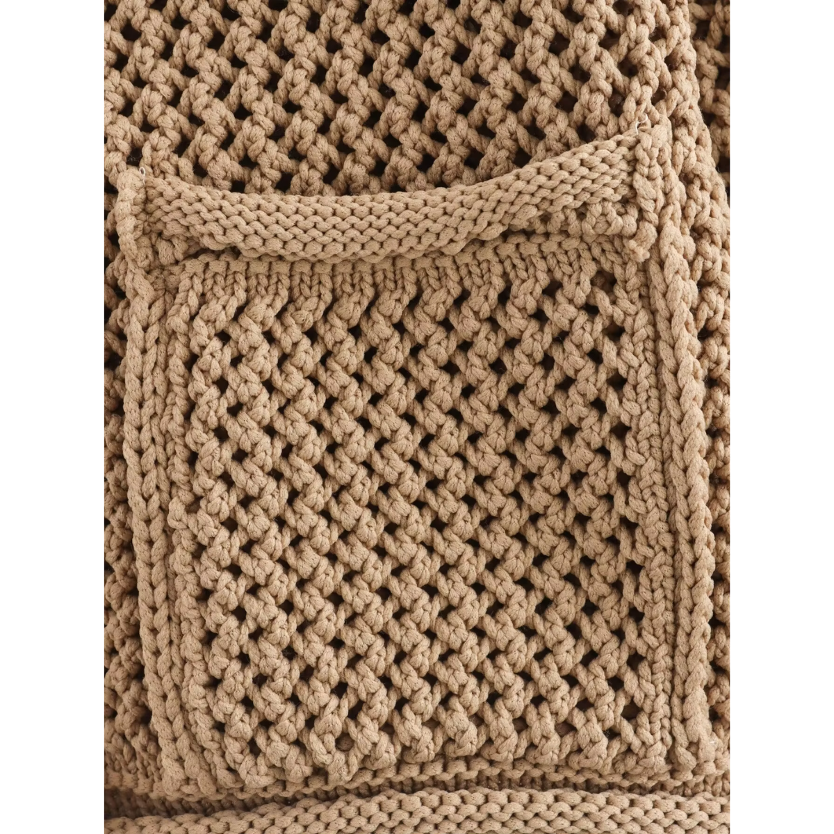 ISLA - Kaki gebreid vest met knopen en tijdloze charme