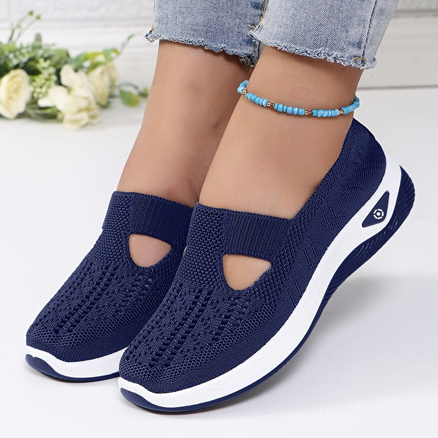 Ademende Lichtgewicht Sneakers met Orthopedische Ondersteuning voor Dames – AIRCOMFORT STEP - Glamorix