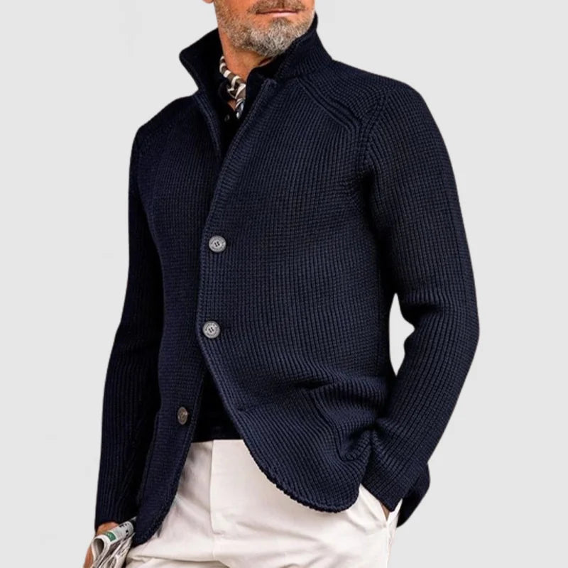 EVAN - Gebreid vest met knoopsluiting voor heren