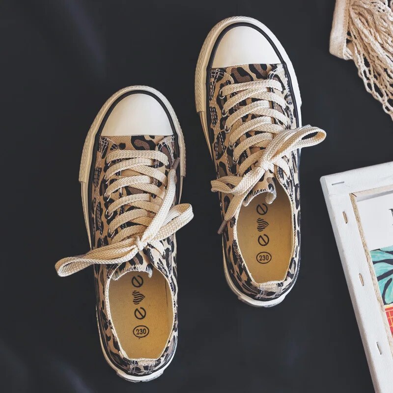 Dames canvas sneakers met plateauzool – ADELLE LIFT - Glamorix