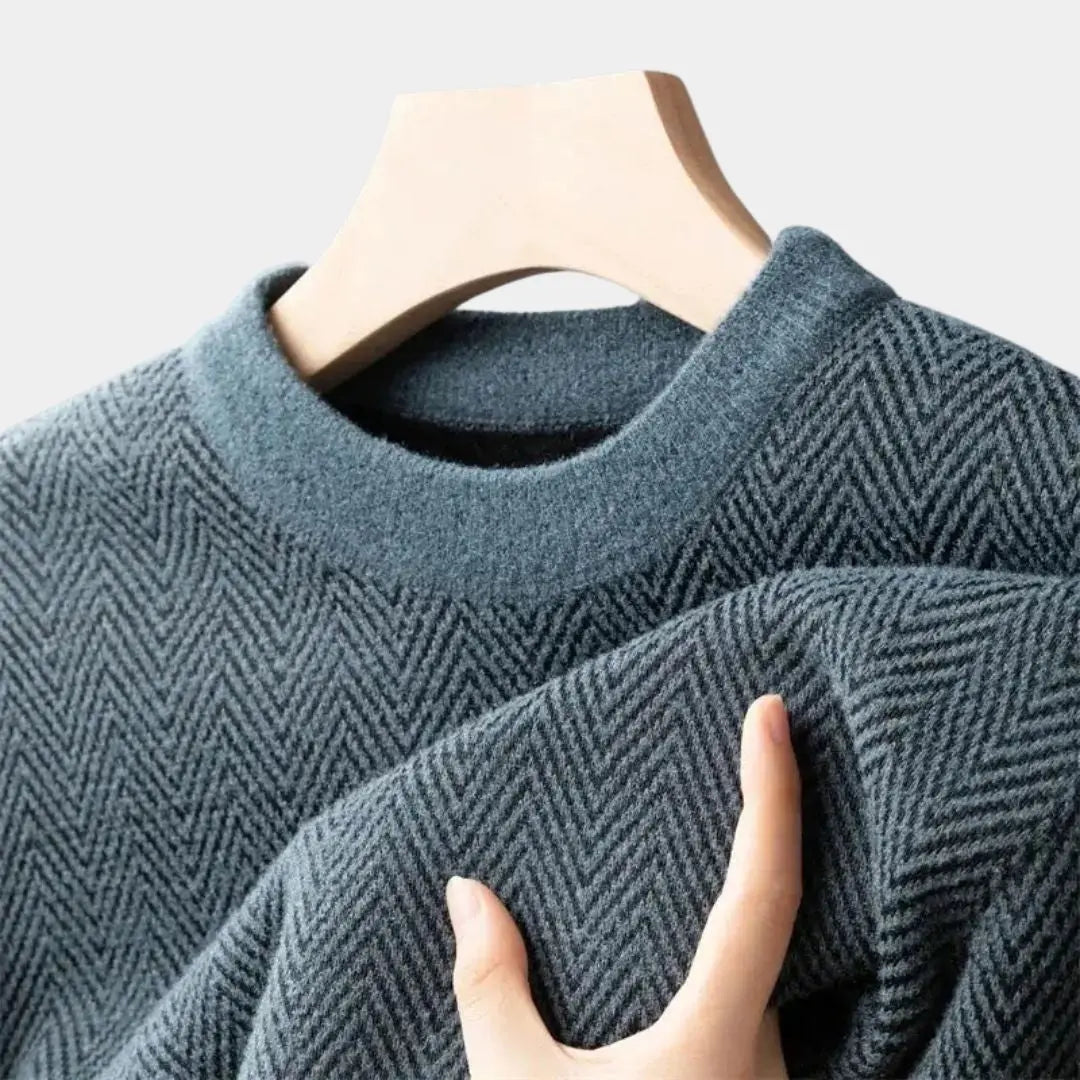 Casual herentrui met getailleerde pasvorm en moderne look – RENZOR - Glamorix