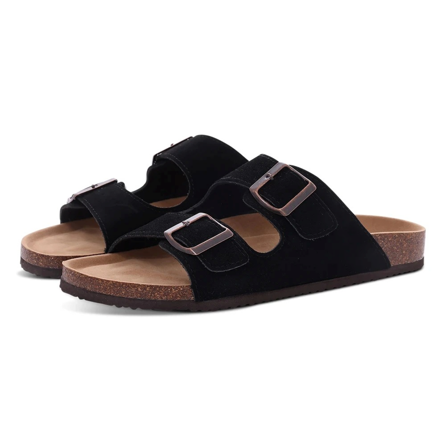 Dames kurk sandalen met verstelbare bandjes – LYNNE CORK - Glamorix