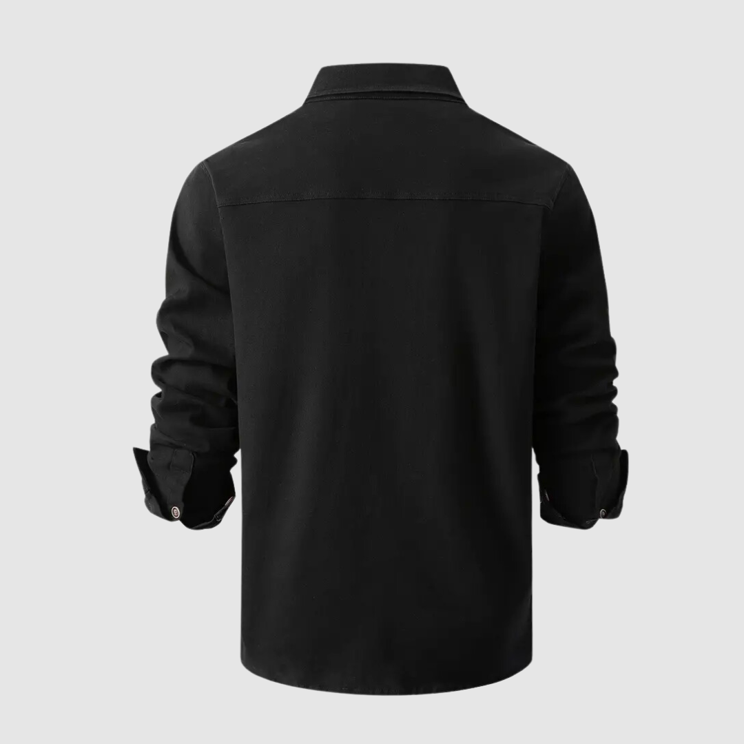 ARLO - Utility shirt met lange mouwen en knoopsluiting voor een stoere look