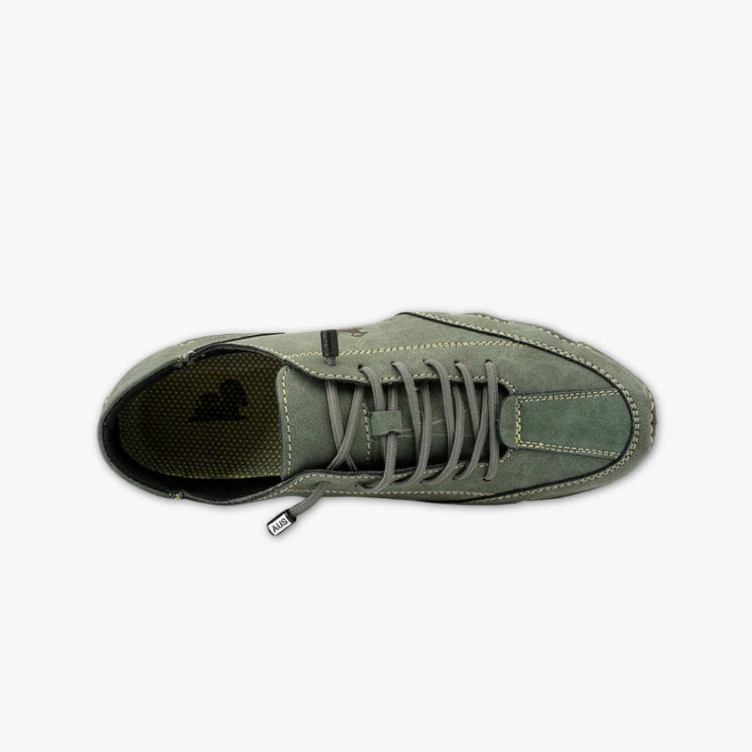 Casual leren unisex sneakers met tijdloos design – NERVOX - Glamorix