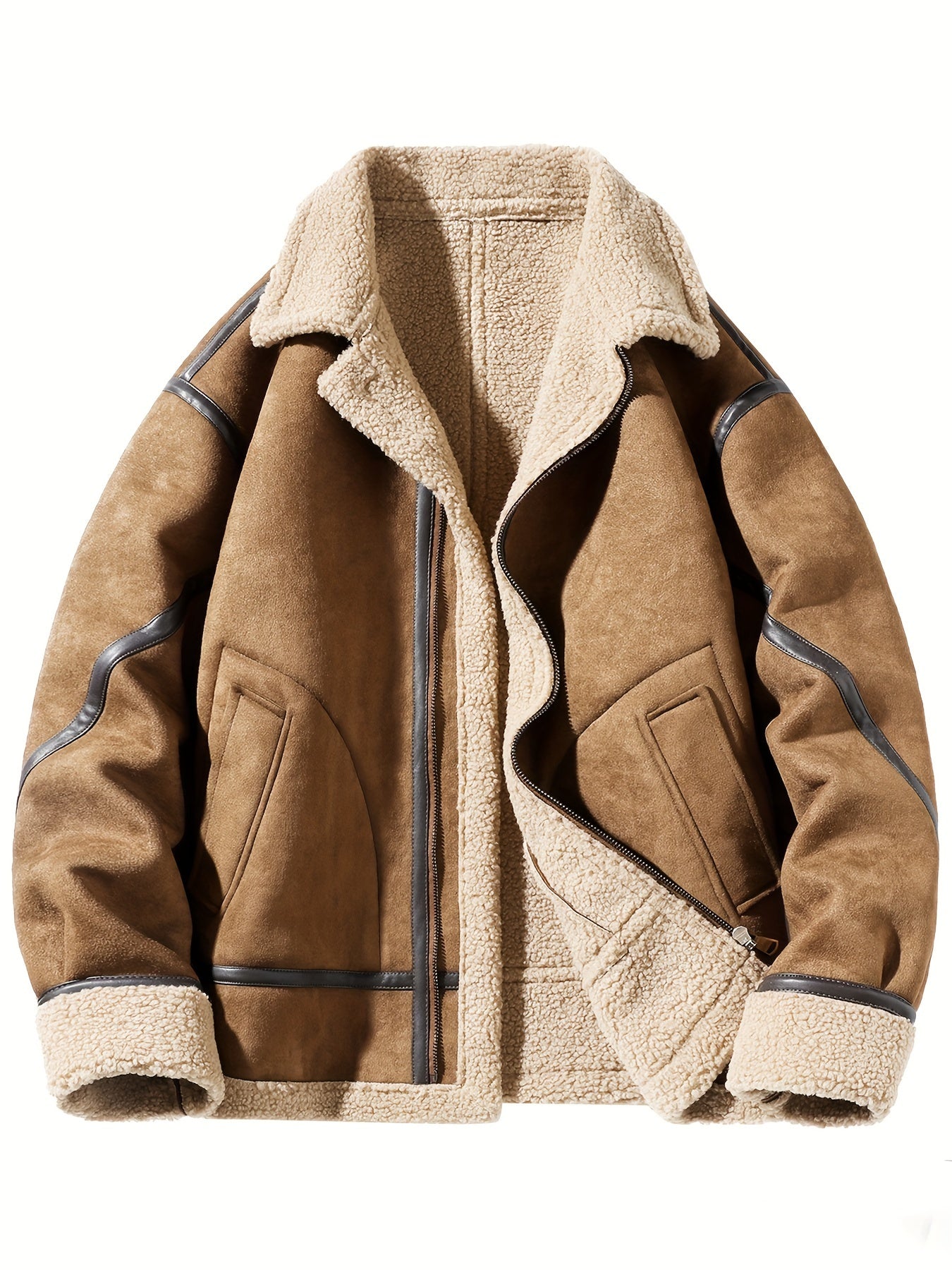DANTE - Warme herenshearling jas met luxe uitstraling