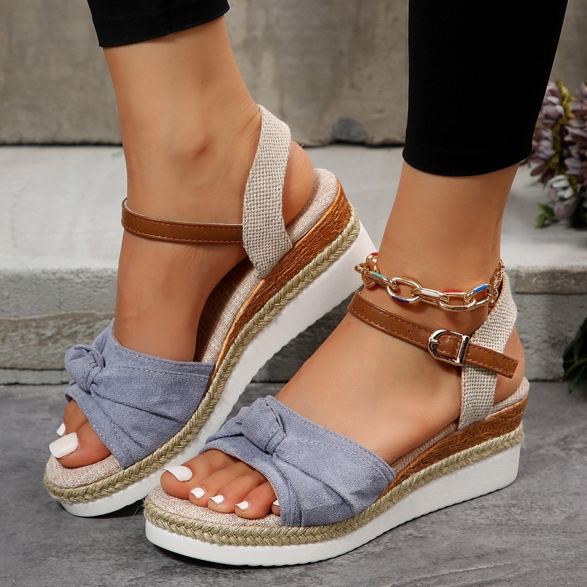 Damessandalen met verstelbare gesp en comfortabel voetbed – LAVIA STRAP - Glamorix
