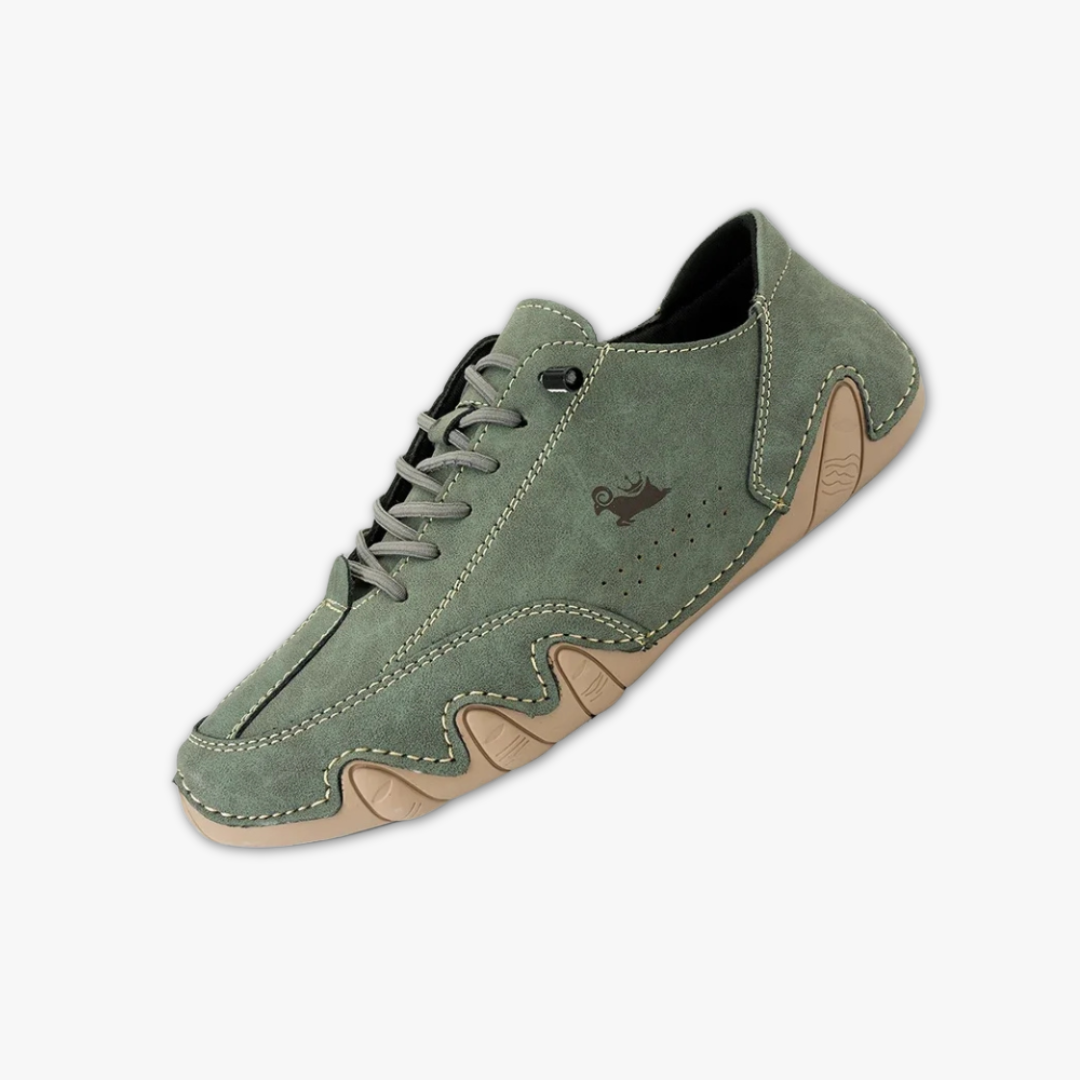 Casual leren unisex sneakers met tijdloos design – NERVOX - Glamorix