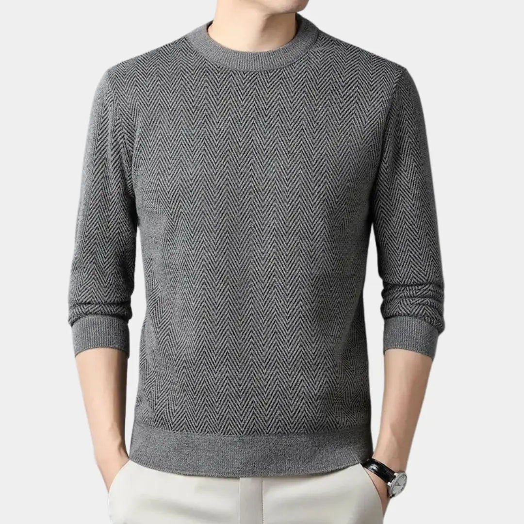 Casual herentrui met getailleerde pasvorm en moderne look – RENZOR - Glamorix