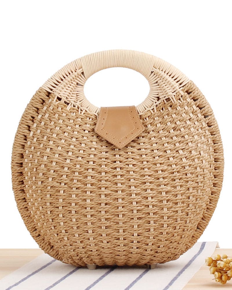 Handgemaakte rotan tas voor dames – Solviana SummerWeave - Glamorix