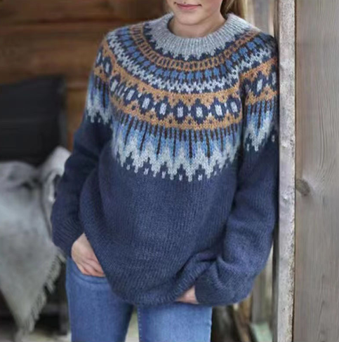 ELISE - Klassieke gebreide pullover trui voor dames