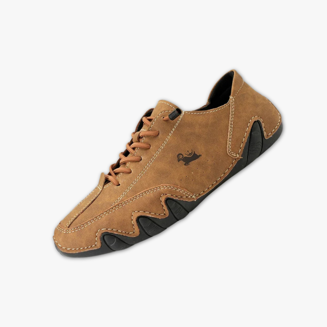 Casual leren unisex sneakers met tijdloos design – NERVOX - Glamorix