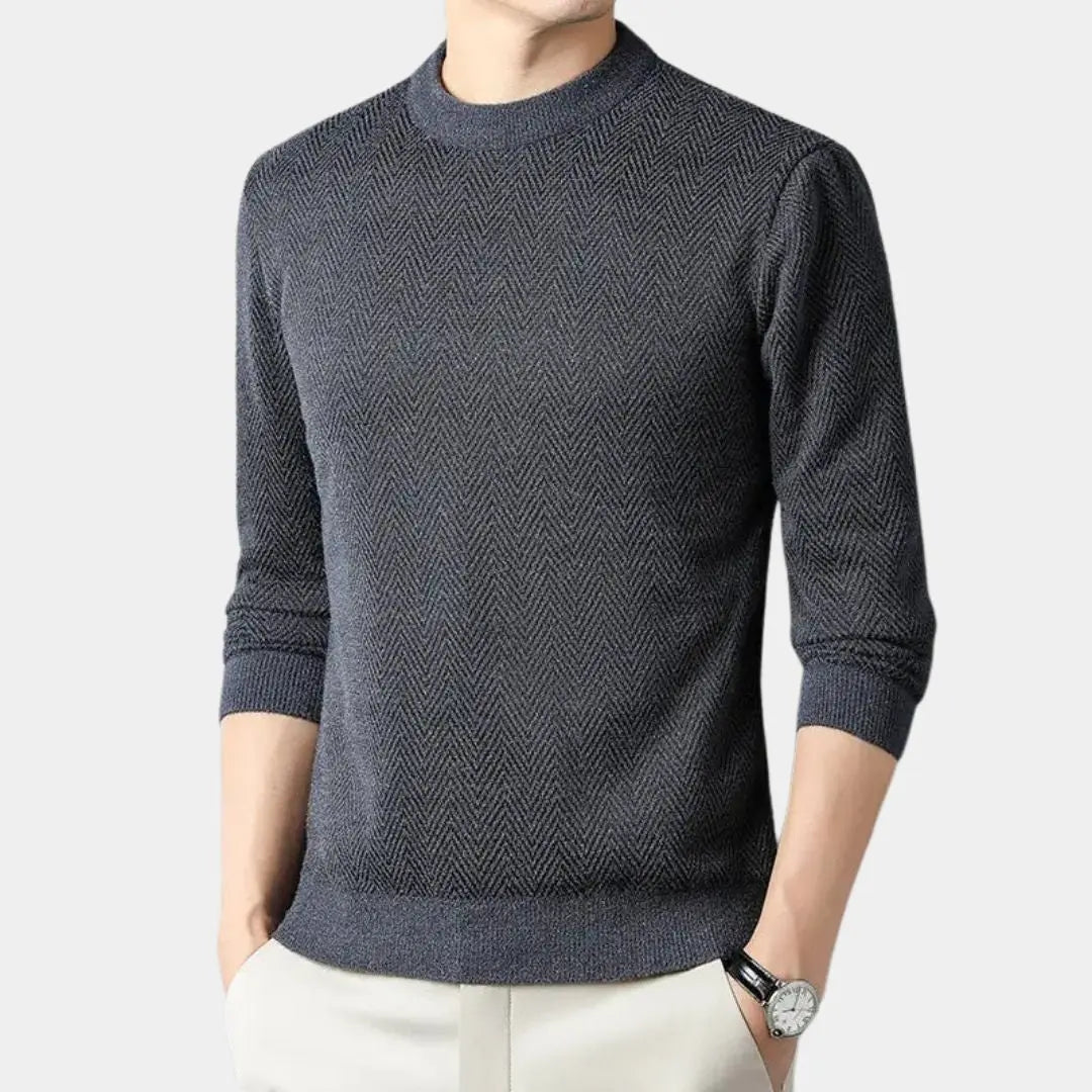 Casual herentrui met getailleerde pasvorm en moderne look – RENZOR - Glamorix