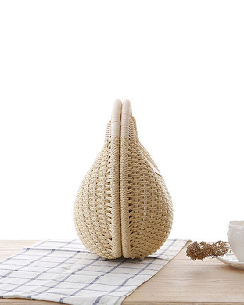 Handgemaakte rotan tas voor dames – Solviana SummerWeave - Glamorix