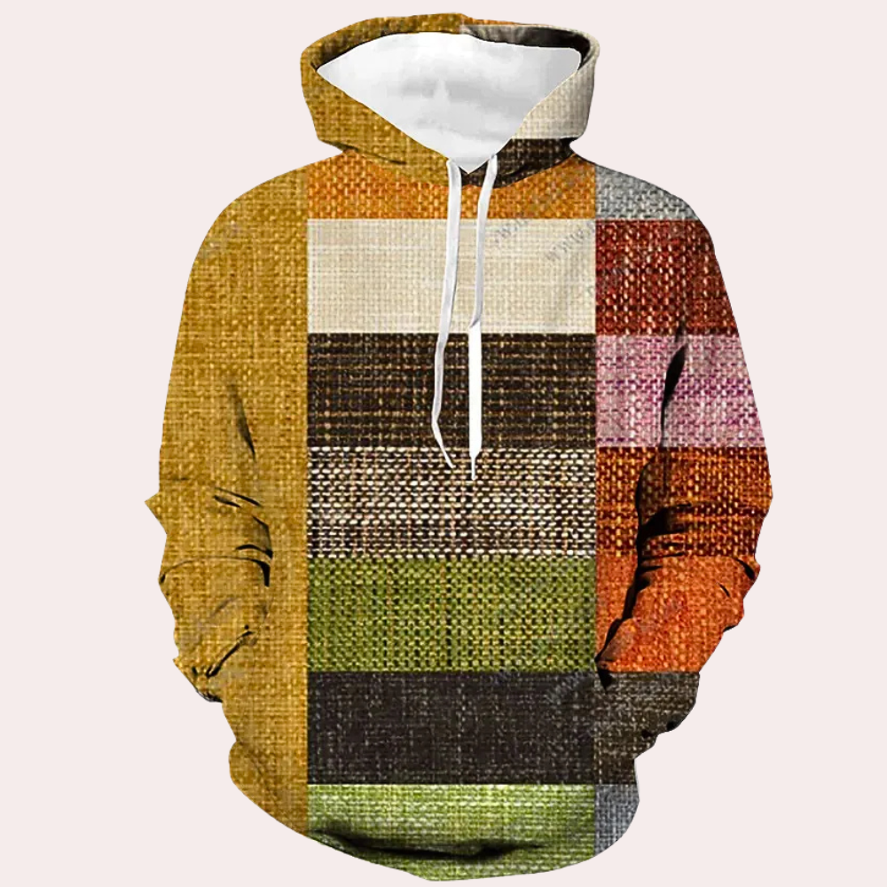 Comfortabele heren hoodie met moderne pasvorm – KAVIER - Glamorix