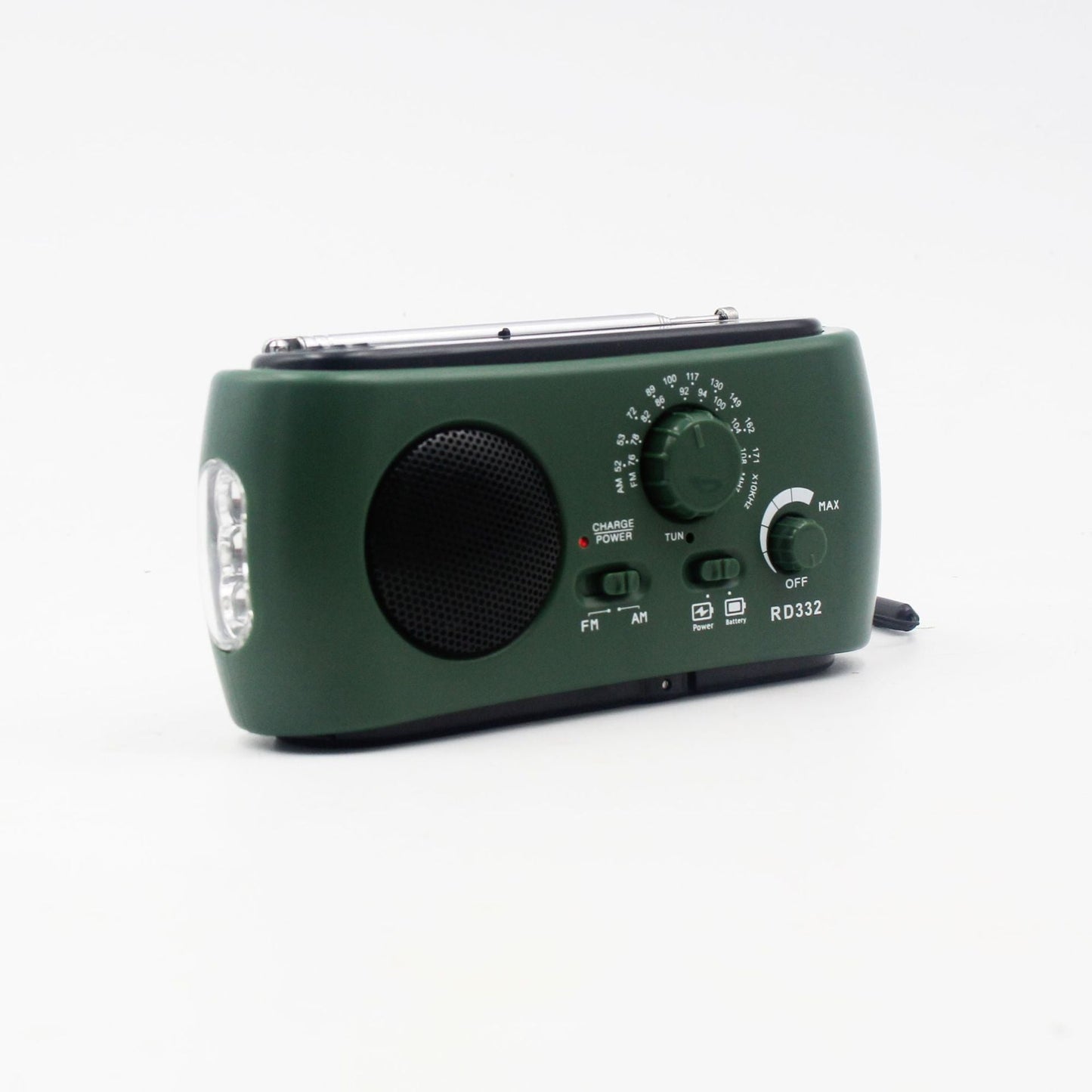 Draagbare noodradio met LED-zaklamp, USB-oplader & NOAA-ontvangst – SAFENEX StormGuard - Glamorix