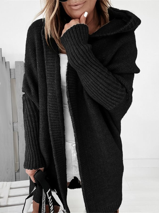 ELORA – Knus open vest met capuchon voor ultiem comfort