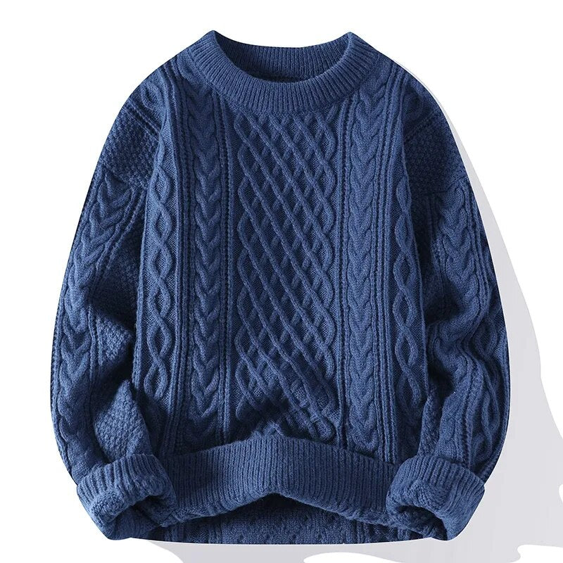 FINLEY - Cosy gebreide kabeltrui voor een tijdloze unisex stijl