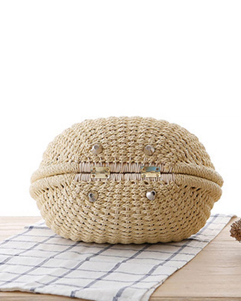 Handgemaakte rotan tas voor dames – Solviana SummerWeave - Glamorix