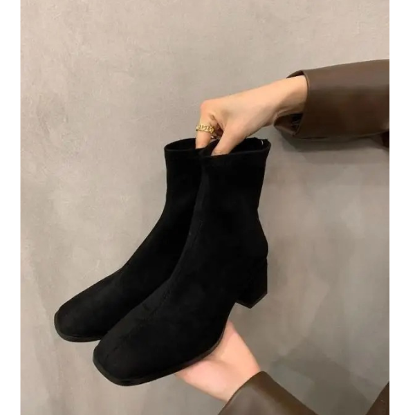 DORETTA - Leren dames Chelsea boots met antislip zool