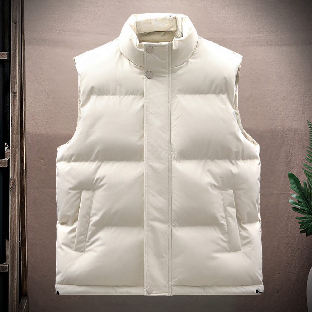 Mouwloos heren puffer vest met lichte vulling – ASTONEX - Glamorix
