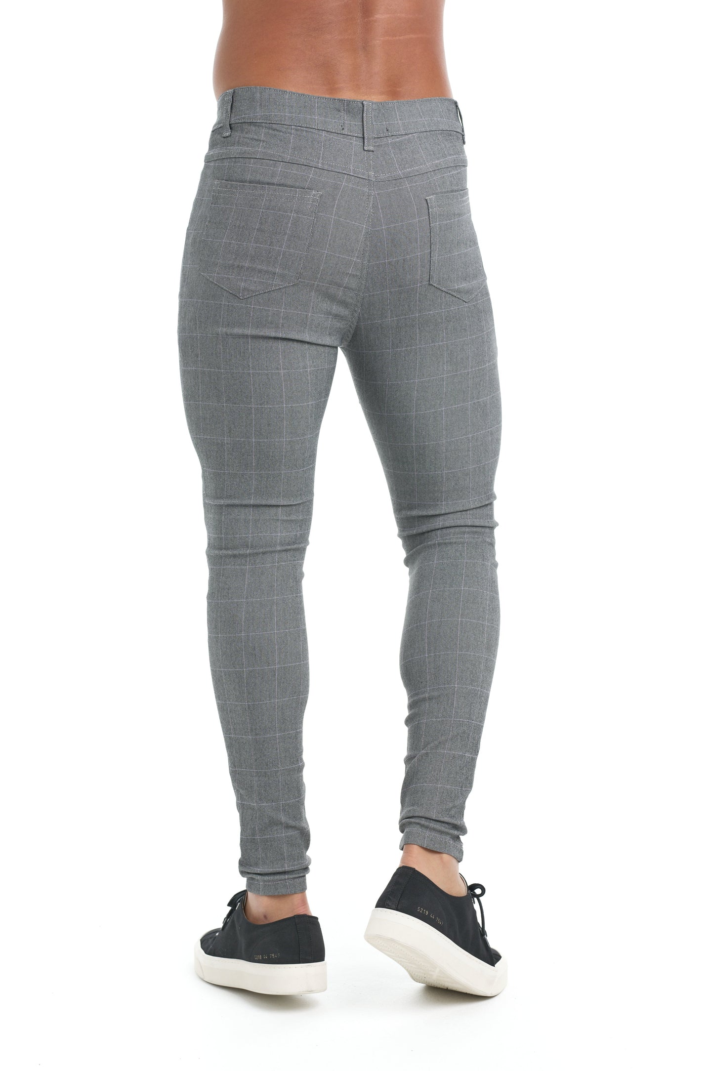 BENSON - Slim fit geruite broek voor een moderne en stijlvolle look