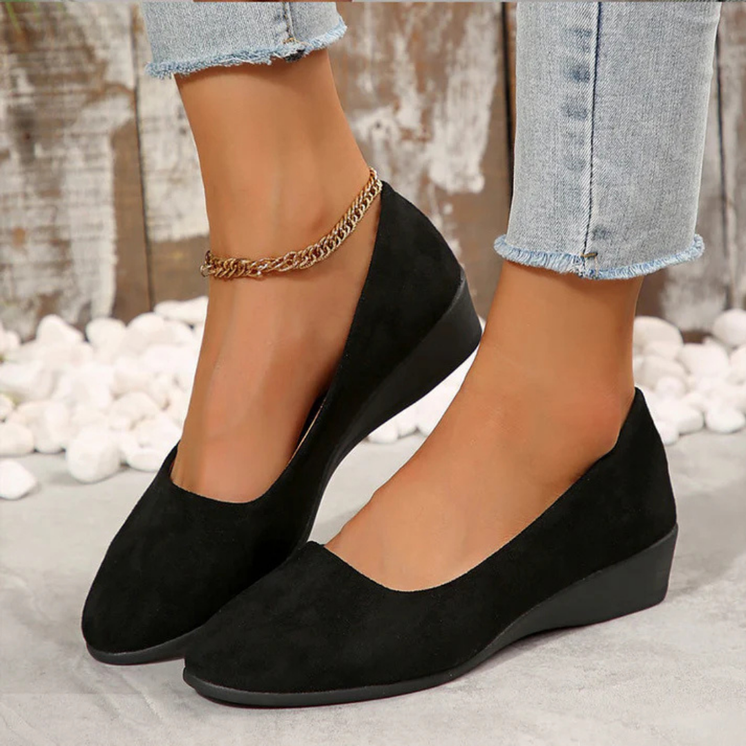 Lichtgewicht dames wedge schoenen met anti-slip zool – ALVINA LIFT - Glamorix