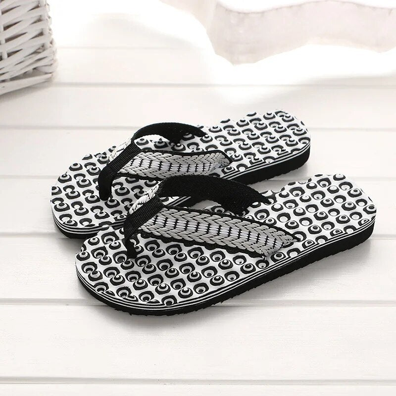 Heren teenslippers met gewatteerde geweven band – NERO WEAVE - Glamorix