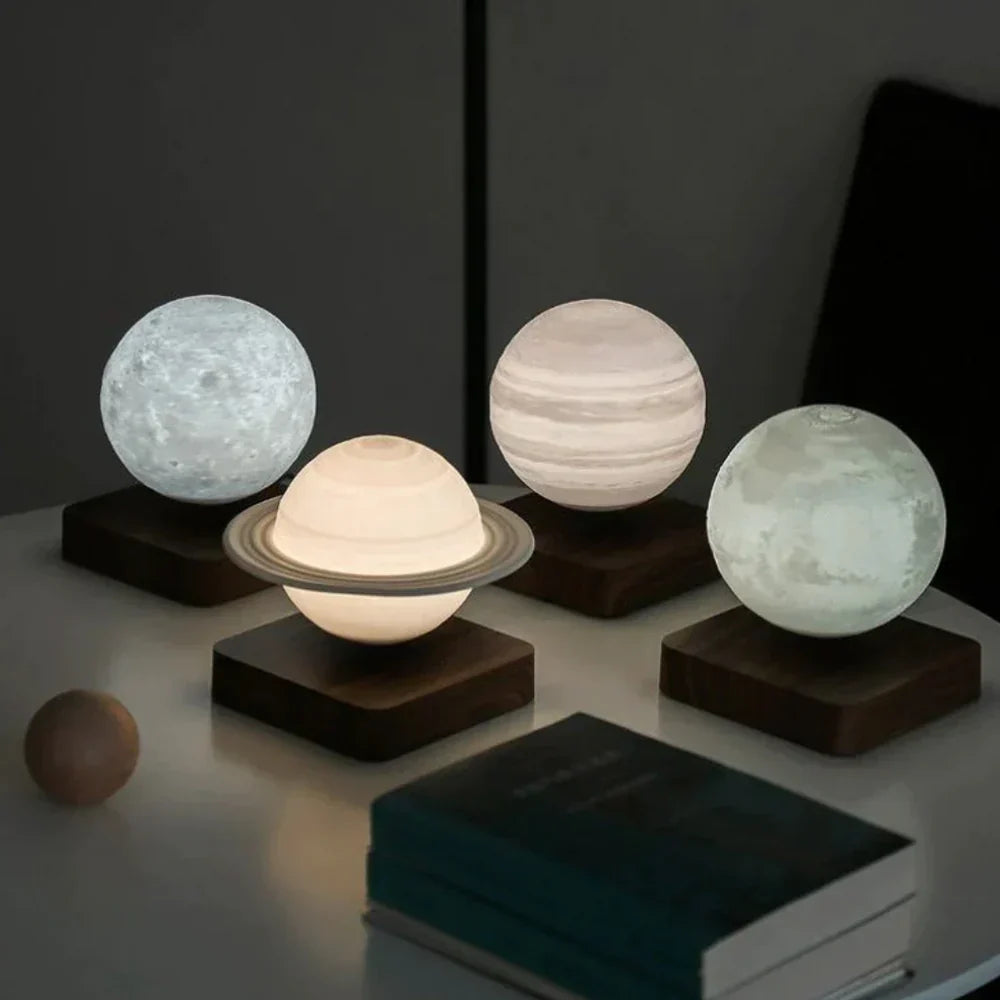 CelestiaGlow Maanlamp – Magisch zwevende maanlamp met warm LED-licht en magnetische zweeftechniek