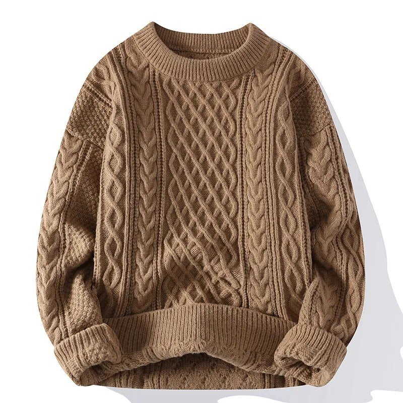 FINLEY - Cosy gebreide kabeltrui voor een tijdloze unisex stijl
