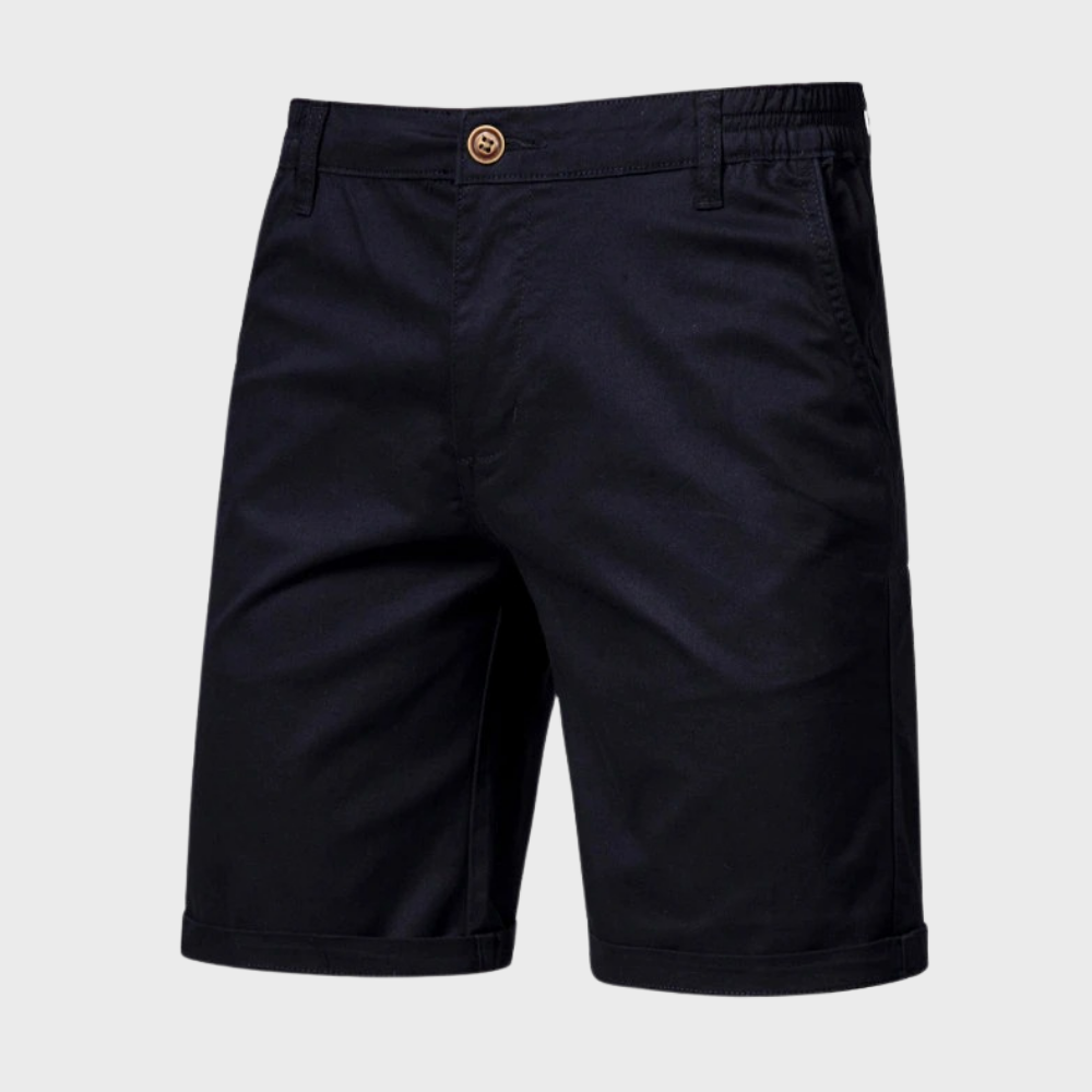 Heren chino short met elastische tailleband en moderne pasvorm – RAVEN FLEXSHORT - Glamorix