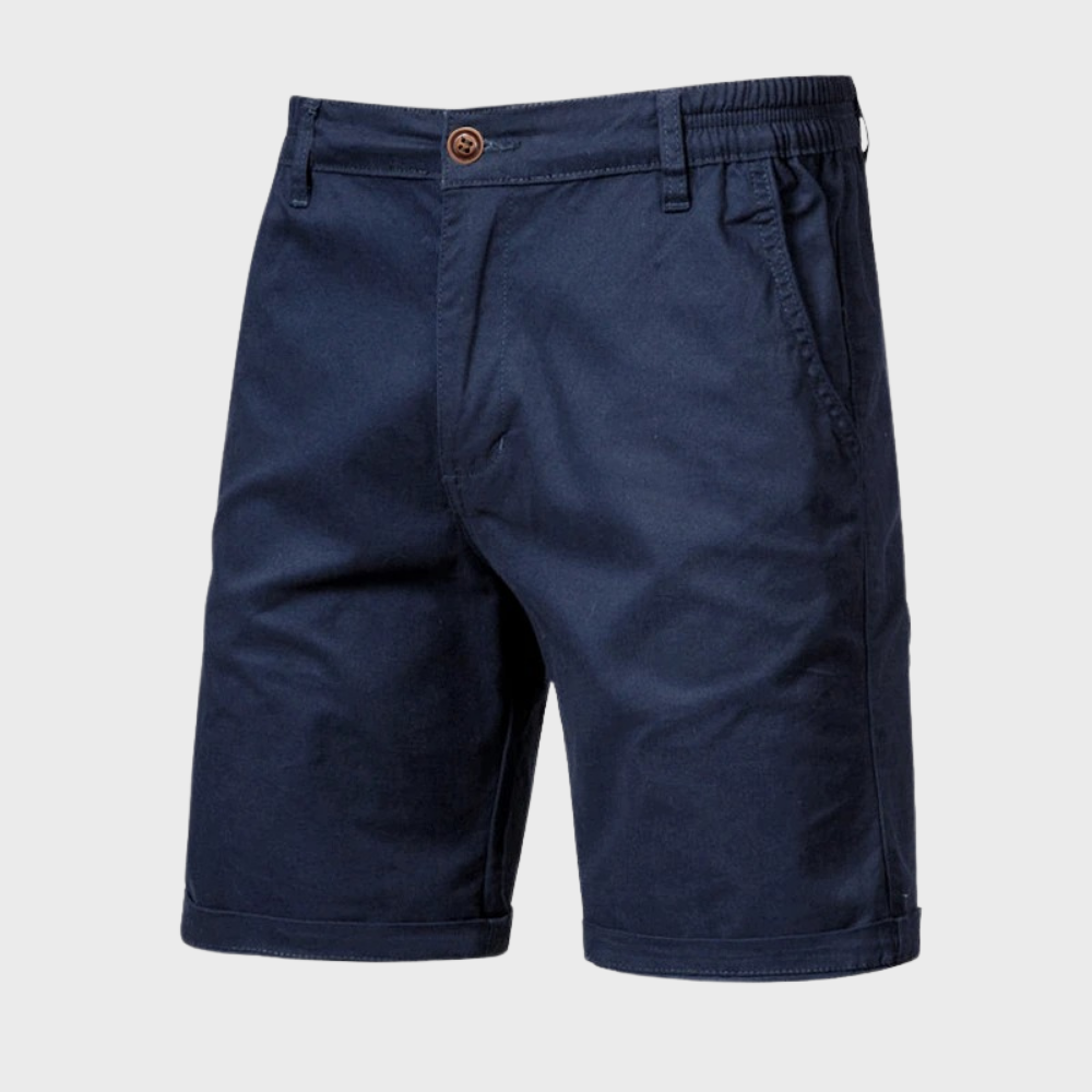 Heren chino short met elastische tailleband en moderne pasvorm – RAVEN FLEXSHORT - Glamorix