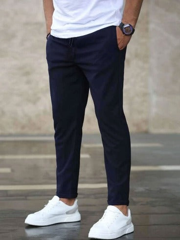 Slim fit heren jogger met sportieve look en ultiem comfort – AxelCore Jogger - Glamorix